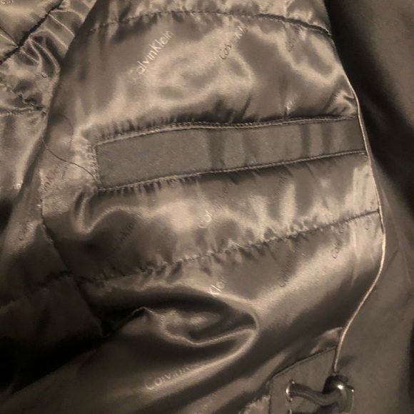 Size XL black Calvin Klein four pocket winter coat coat is in great condition - Picture 4 of 5